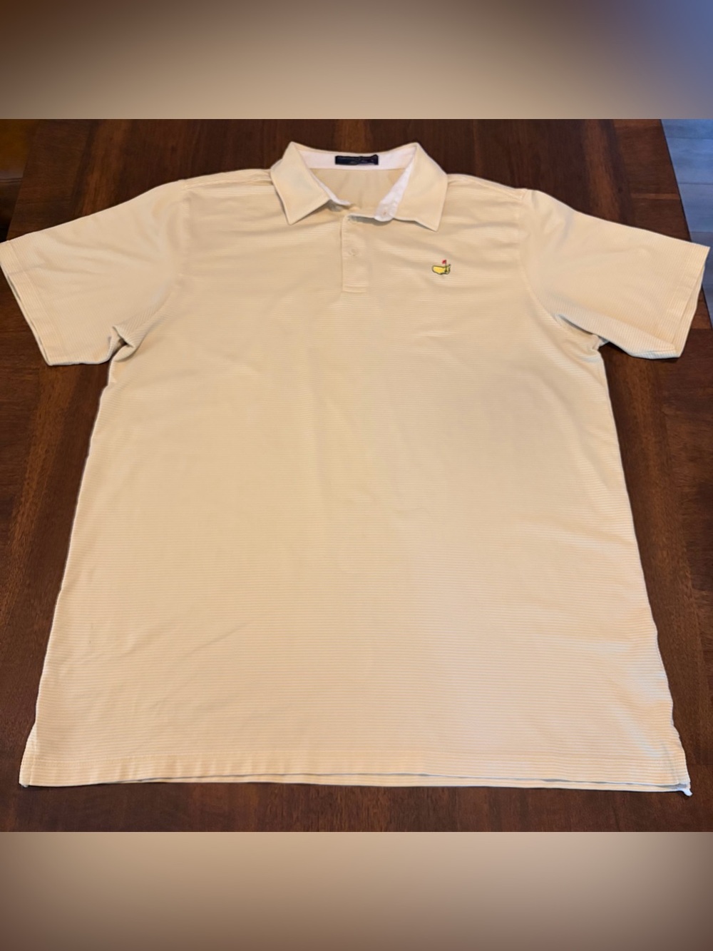 Masters Clubhouse Collection Mens XL Logo Micro Stripe Stretch Golf Polo Shirt